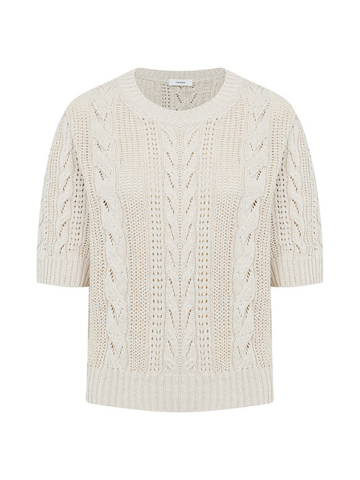 Paper Cable Knit Top[LMBCSUKN198]-3color