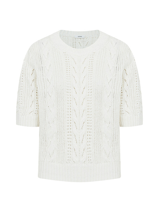 Paper Cable Knit Top[LMBCSUKN198]-3color