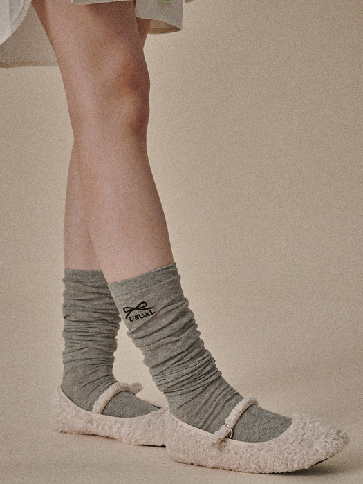 Usual High Knee Socks (4Colors)