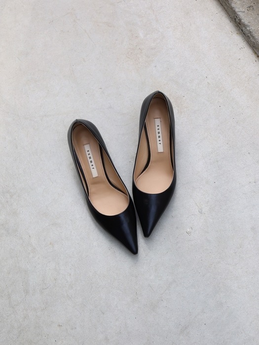 Signature Essential Pointed Toe Middle Heel  _ (4 colors)