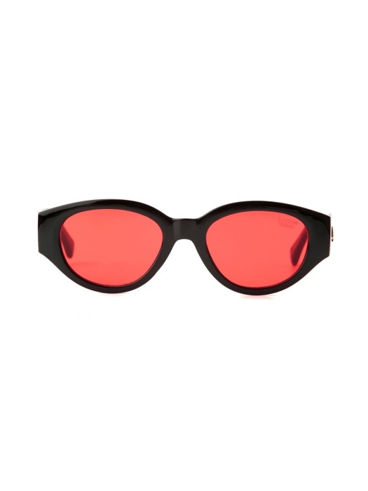 D.fox Original Glossy Black / Red Tint Lens