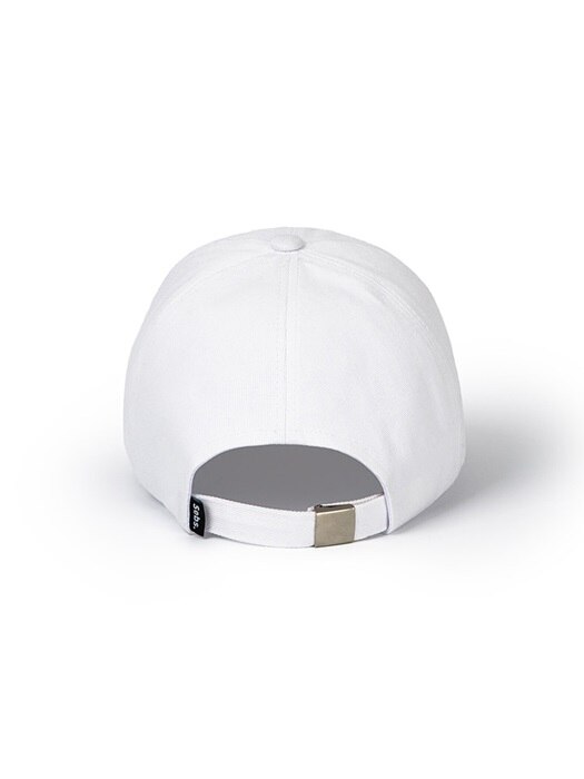 COTTON_WHITE BALL CAP