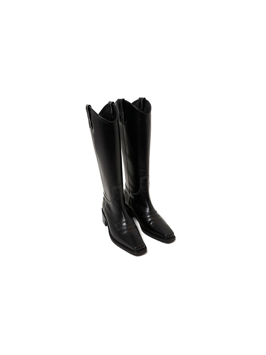 50mm Marfa Western Long Boots (BLACK)
