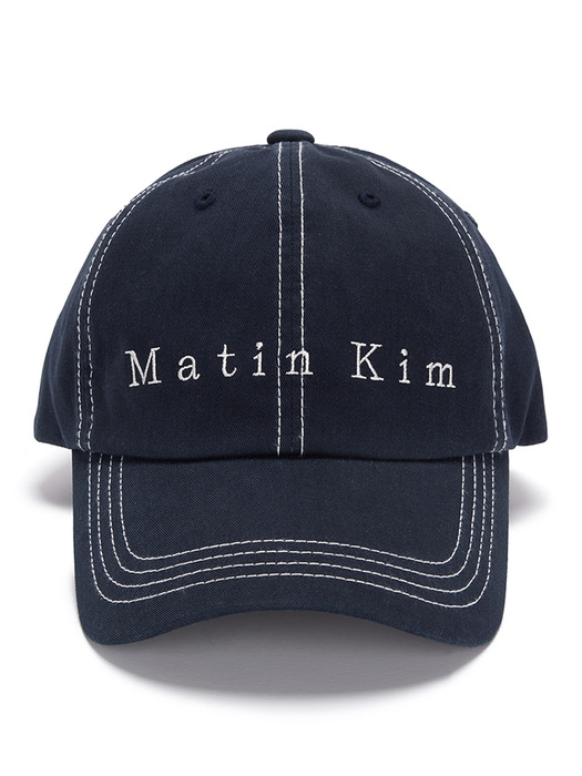MATIN STITCH BALL CAP IN NAVY