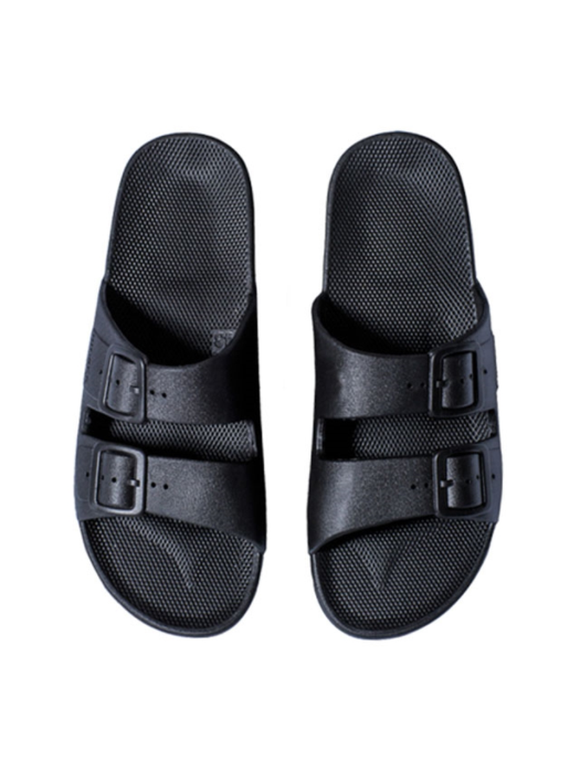 MOSES WOMEN FREEDOM SLIPPERS BLACK 