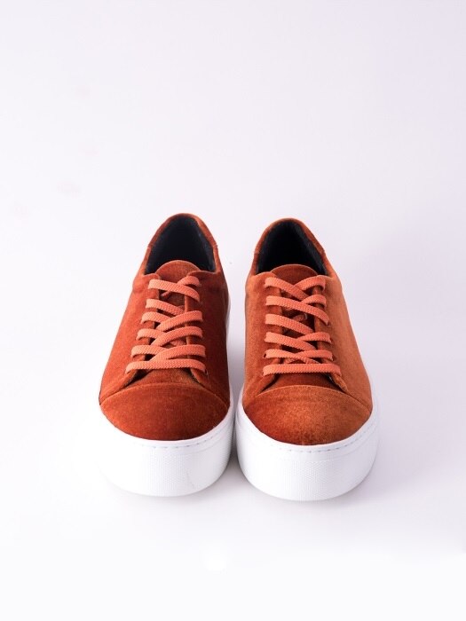 Velvet Sneakers Orange