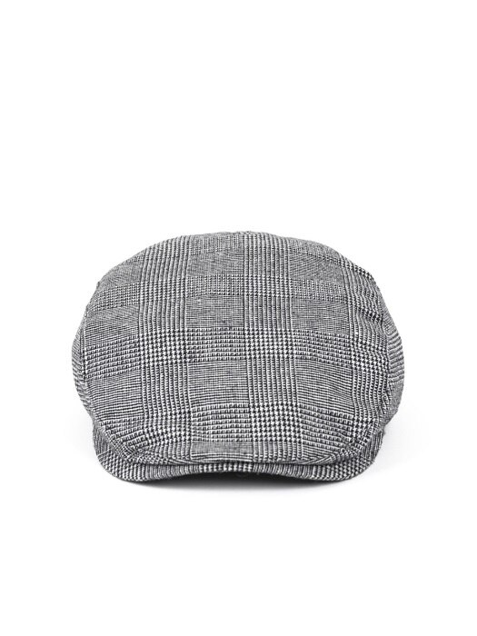 GLEN CHECK FLAT CAP (grey)