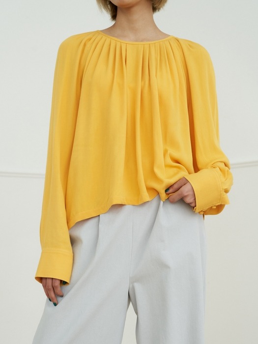 puff blouse_freesia yellow
