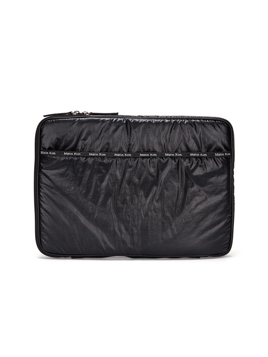 GLOSSY SMART CLUTCH BAG IN BLACK