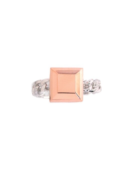 Small Square Faceted Ring