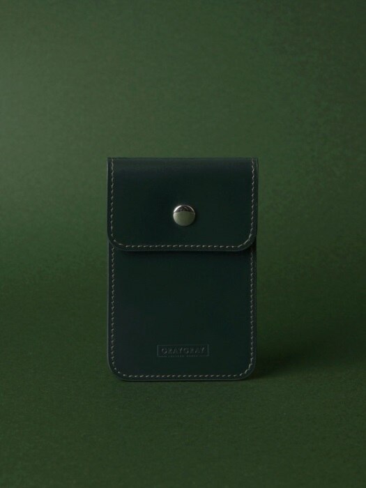 Button Card Wallet Dark Green