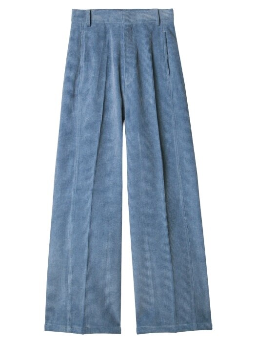 comos63 corduroy wide pants (blue)