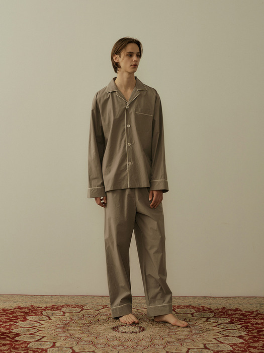 (m) Readymade Pajama Set Grey