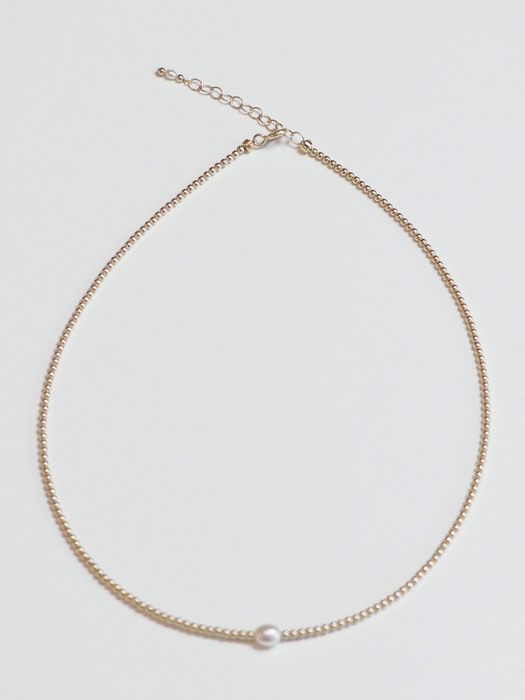 14K goldfilled pearl necklace