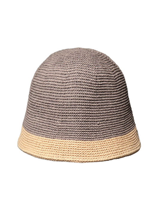 BRISBANE GRAY/BEIGE BUCKET HAT