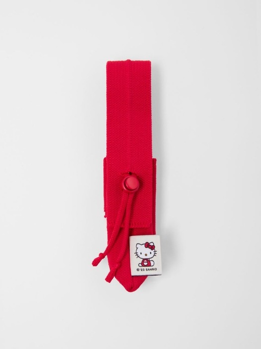 Lucky Pleats Knit Nano Bag Hello Kitty Barbados Red