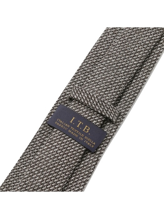 [imported fabric] brown check tie_CAAIX24003BRX