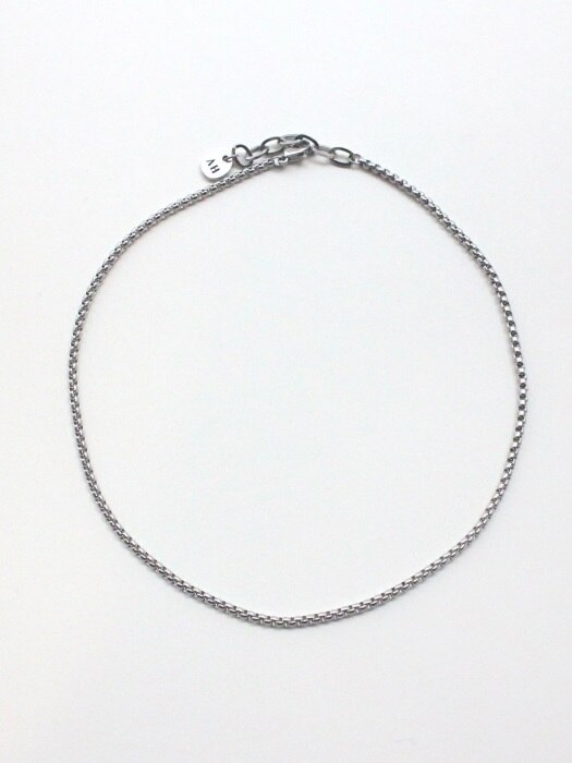 Box chain necklace (Silver)