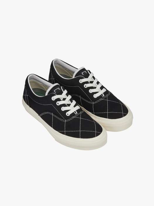 QUILTED CLASSIC SNEAKERS-BLACK