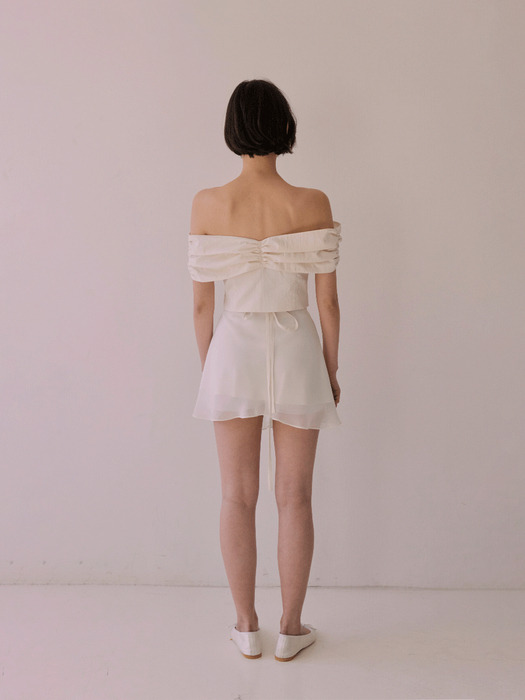 Blair wrap skirt (Ivory)