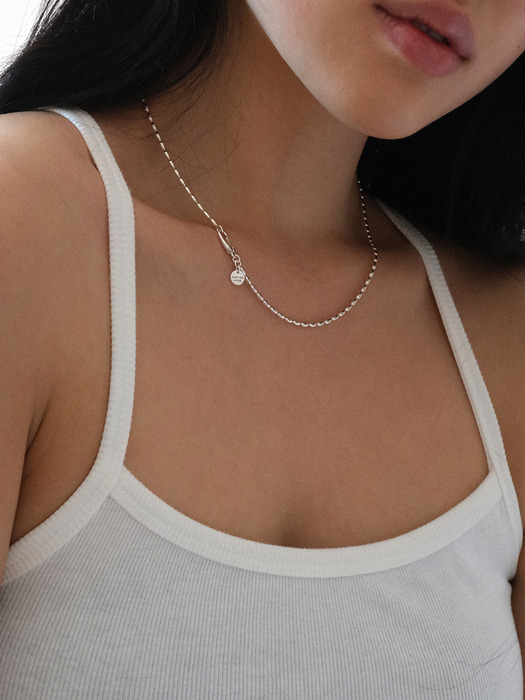 [단독] Egg Ball Chain Necklace (silver925)(2color)