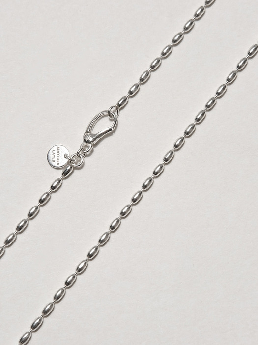 [단독] Egg Ball Chain Necklace (silver925)(2color)