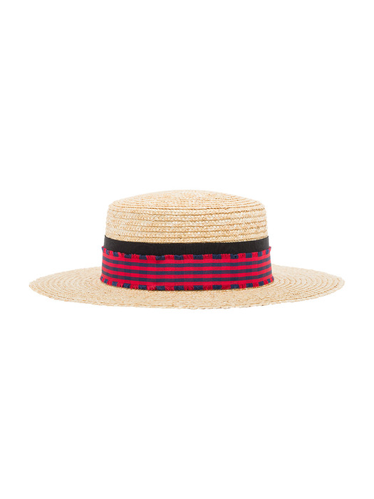 Edie Straw Boater Hat
