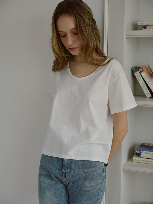 Silket Cotton T-shirt [White]