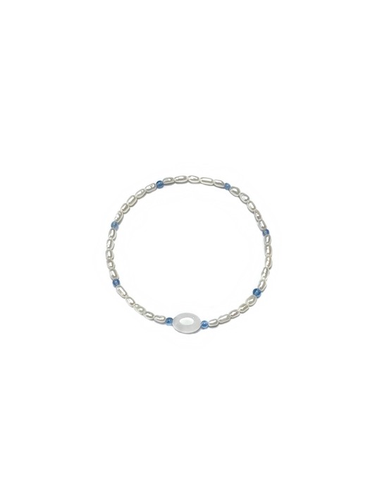 Pearl & Sky Blue Bracelet