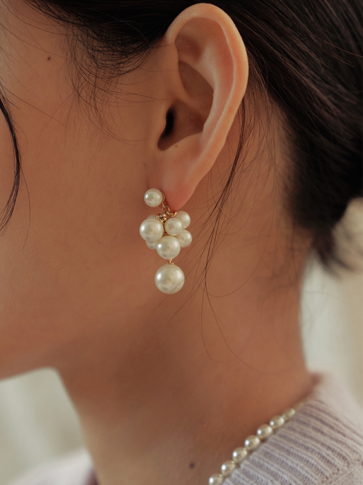 Grape Pearl Earrings_EC1774