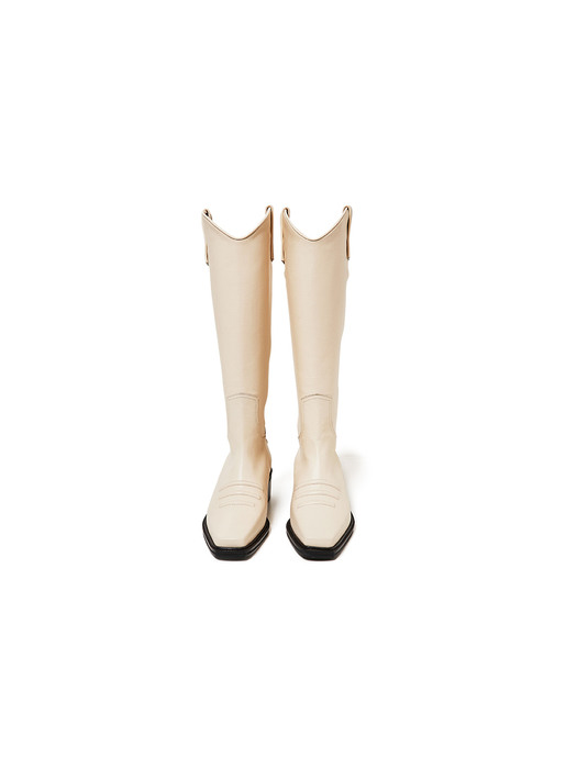 50mm Marfa Western Long Boots (WHITE)