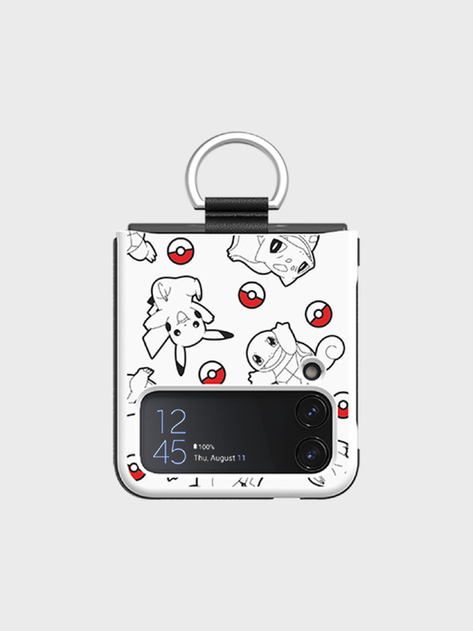 에코프렌즈 포켓몬스터 커버 with 링 for Galaxy Z Flip4