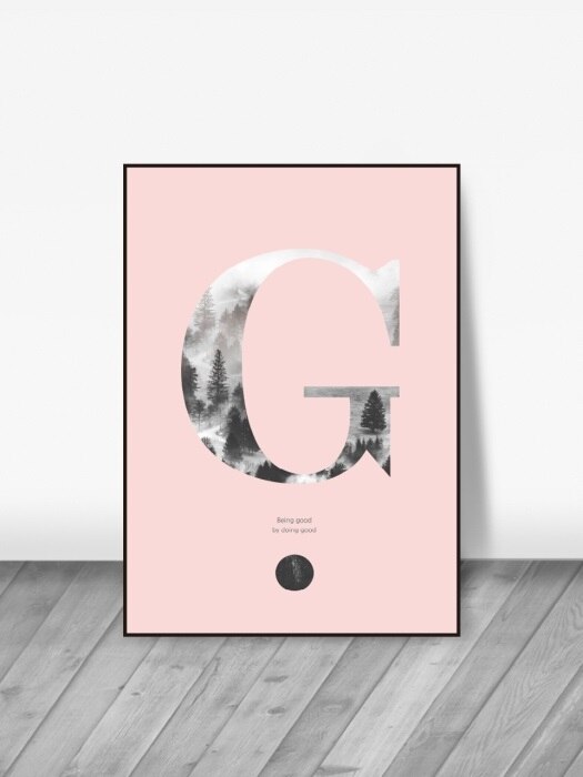 basic pink alphabet [G]