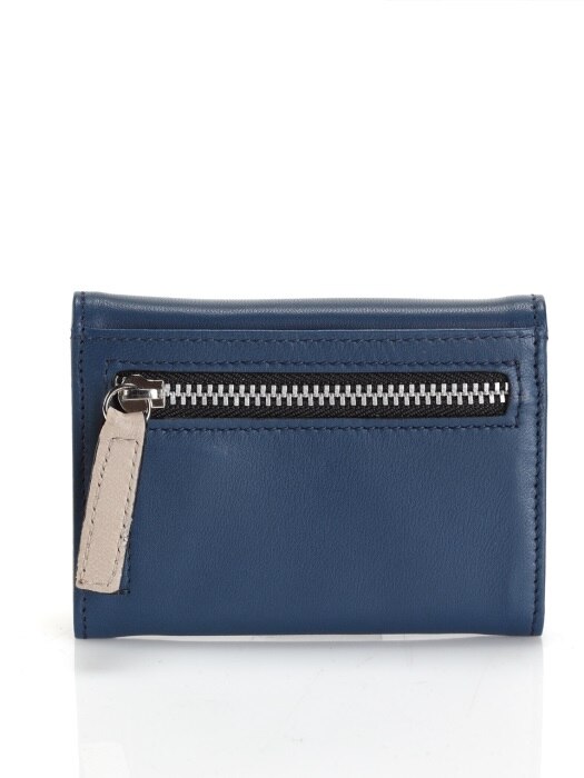 ASA CARD WALLET NAVY BLUE/TAUPE