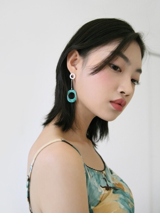 mint sea drop earrings