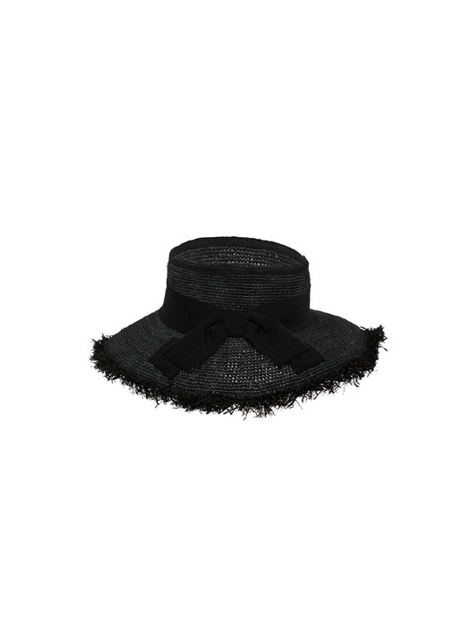 Wide Sun visor hat - Black