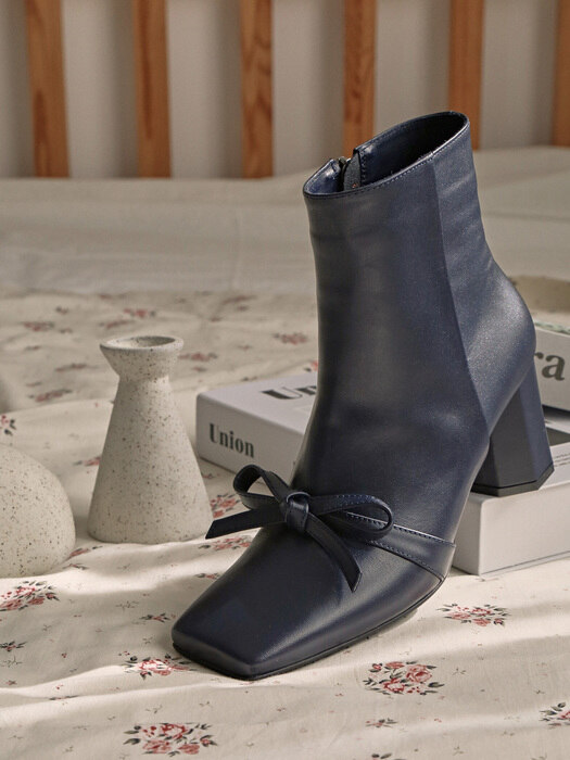 1406 Flora Ribbon Ankle Boots-3color