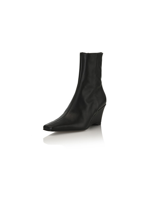 Luisa Wedge Ankle Boots / Y.08-B22 / BLACK