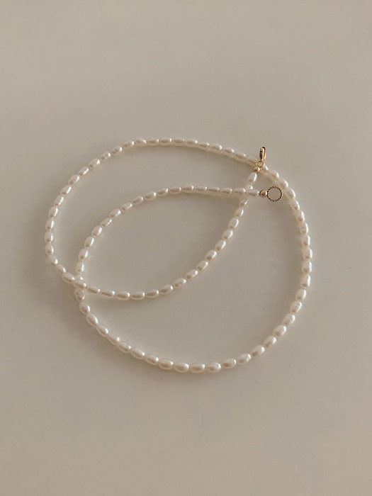 14k gold filled pearl necklace