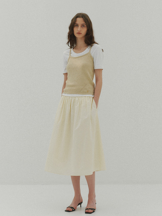 Sea Cotton Skirt in Yellow