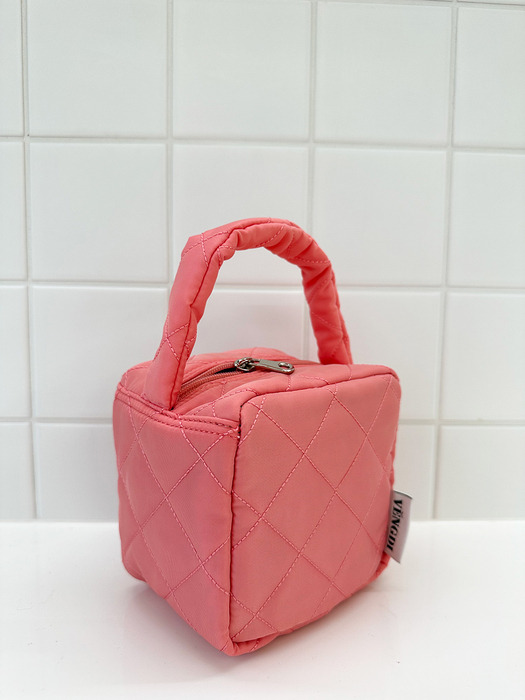 Nana Pouch Bag_Quilting Pink