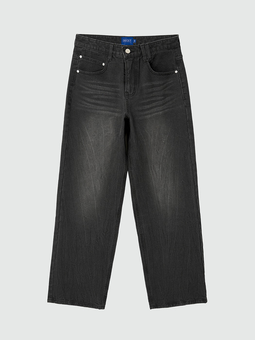 Mid Rise Wide Jeans DCPT027CRBlack2