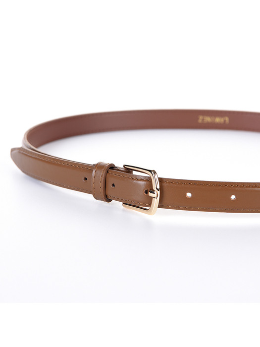 Standard Vegan Leather Belt - Brown( Gold )