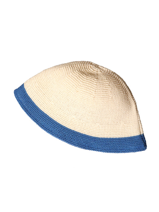 BRISBANE WHITE/BLUE BUCKET HAT