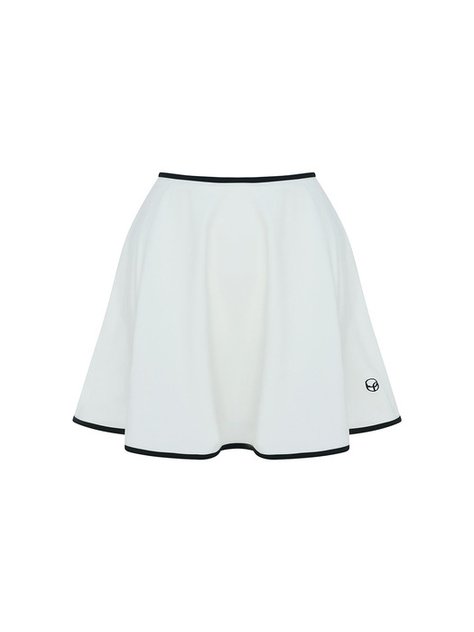 Square Neck SwimSuit + Skirt SET_Ivory