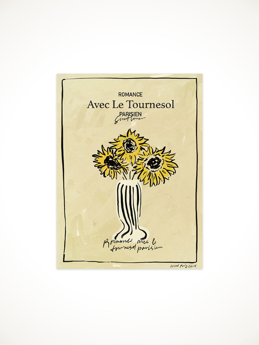 Sunflower Romance Postcard