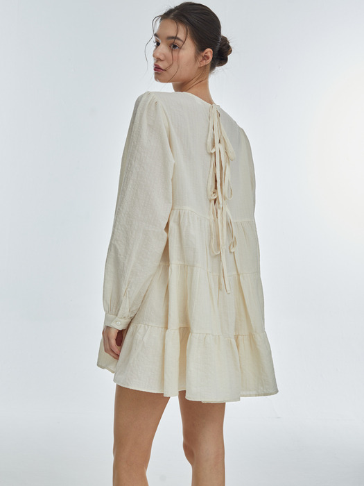 CanCan Long-Sleeve One-Piece [Ivory]