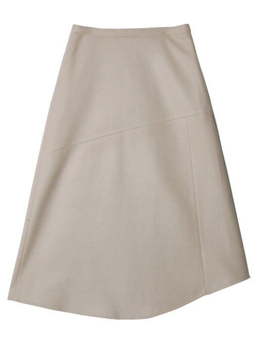 comos66 wool line skirt (beige)