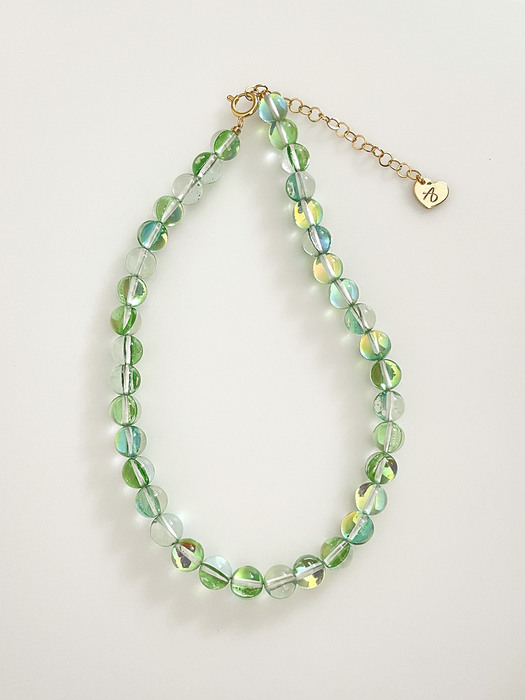 Summer Bubble Gem Necklace (Green)