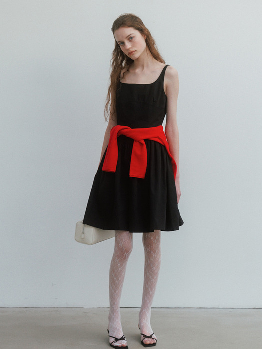 Saona Cotton Dress in Black